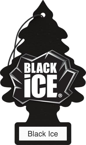 WUNDER-BAUM Auto-Lufterfrischer I Anhänger für langanhaltenden Duft im Auto oder zu Hause I Black Ice, 1 Stück