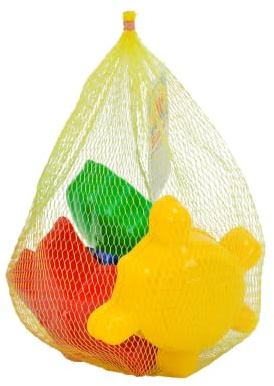 Simba 107101146-4 Sandformen im Netz, 10-12cm, Sandkasten, Sandspielzeug