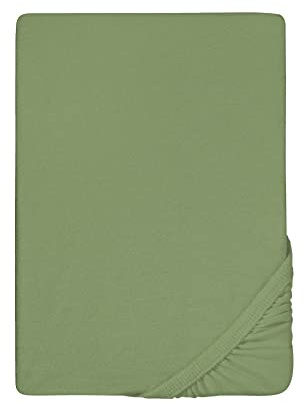 biberna Frottee-Stretch-Spannbetttuch 0012344 fichte 1x 90x190 cm - 100x200 cm