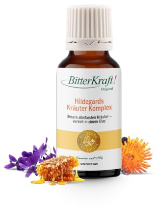 BitterKraft! Tropfen – 5 Kloster-Kräuter-Nottropfen 20ml – traditionell nach Hildegard von Bingen – SOS Tropfen - vegan - 100 % Natur – Made in Germany