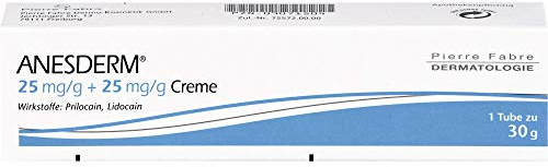 ANESDERM 25 mg/g + 25 mg/g Creme 30 g