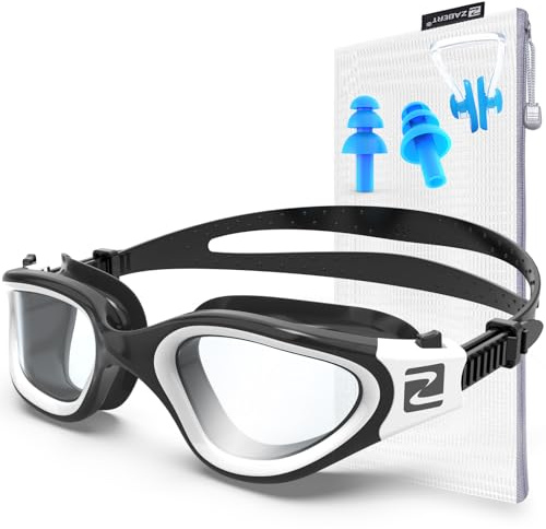 ZABERT W1 Erwachsene Schwimmbrille für Herren Damen, Erwachsene Unisex | Anti-Beschlag, UV-Schutz, Wasserdicht; Fitness, Training, Unterricht; Hallenbad, offenes Meer, Flüsse, Seen und so weiter