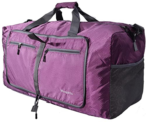 ehsbuy 60L Reisetasche Groß Faltbare Sporttasche Herren Damen mit Schuhfach Taschen Wasserdicht Saunatasche Travel Bag für Sports Urlaub Gym Übernachtung