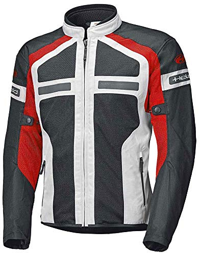 Held Tropic 3.0 Damen Mesh Motorrad Textiljacke, grau/rot, 2XL