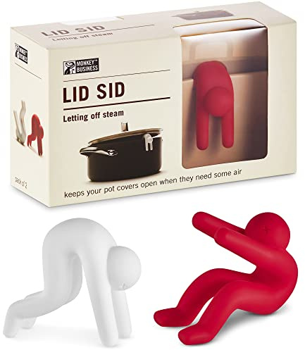 Monkey Business Lid Sid: Topfwächter Silikon, Überlaufschutz Kochtopf, Nützlicher Küchenhelfer Coole Küchengadgets & Niedliche Küchenaccessoire