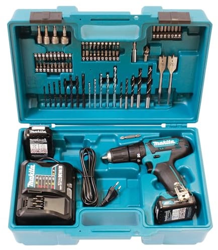 Makita HP333DSAX1 Akku-Schlagbohrschrauber 12V max. / 2,0 Ah, 2 Akkus + Ladegerät in Transportkoffer