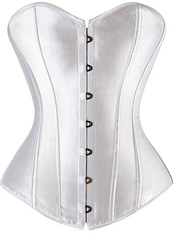 Everbellus Damen Sexy Vintage Taillentrainer Cincher Overbuste Korsett Bustier