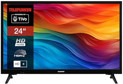 TELEFUNKEN XH24TO550S Fernseher 24 Zoll Smart TV HD-Ready, HDR, Triple-Tuner, 6 Monate HD+ inkl., LED TV (2026)