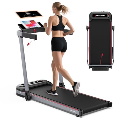 Walden Laufband Elektrisch Klappbar F2800 – Walking Pad für Zuhause & Büro, 2,5 PS Motor, Geschwindigkeit 1–10 km/h, 12 Programme, LCD Display, Fitness & Abnehmen