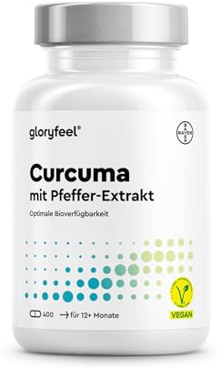 Curcuma Kapseln hochdosiert für 13 Monate - original Kurkumapulver - 700mg pro Kapsel mit Curcumin & Piperin - vegan - laborgeprüft & in Deutschland entwickelt