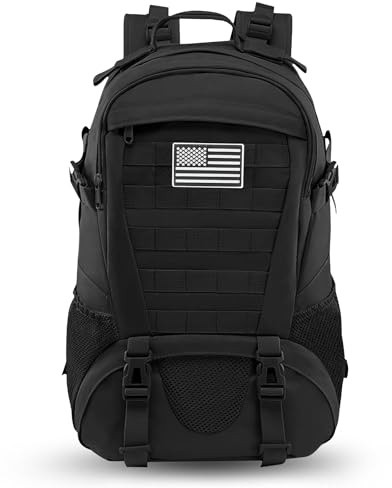 Jueachy Rucksack Herren 30L Militär Rucksack Molle System Wanderrucksack | Rucksäcke Wasserdicht Taktischer Rucksack Große Tactical Backpack Outdoor Trekkingrucksack für Arbeit Wandern Reisen Camping