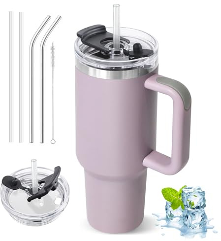 ZAKVOP Thermobecher Kaffee to Go mit 2 in 1 Deckel 1200ml