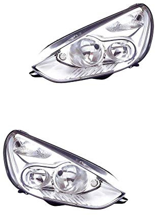 Halogen Scheinwerfer Set links & rechts Hauptscheinwerfer Frontscheinwerfer H7/H1 mit Elektromotor für Model Galaxy WA6 S-Max