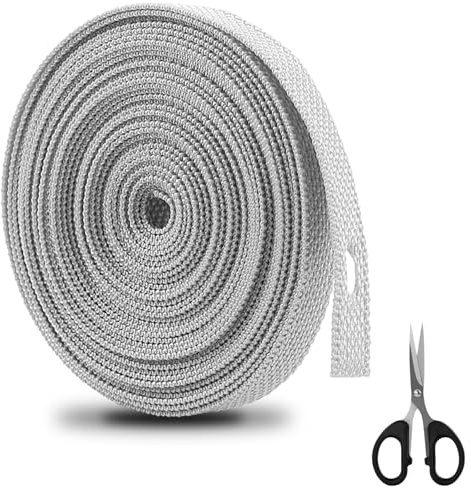 6m Rolladengurt 14mm Rolladenband Grau aus Polypropylen Strapazier Extrem Reißfest UV-Stabil Gurtband für Rollläden an Türen Fenster Rolladen Gurtwickler