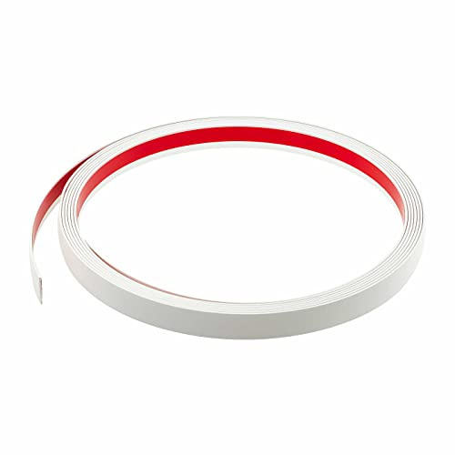 Fensterleiste Flachprofil PVC selbstklebend 20mm breit 10m lang Abdeckleiste