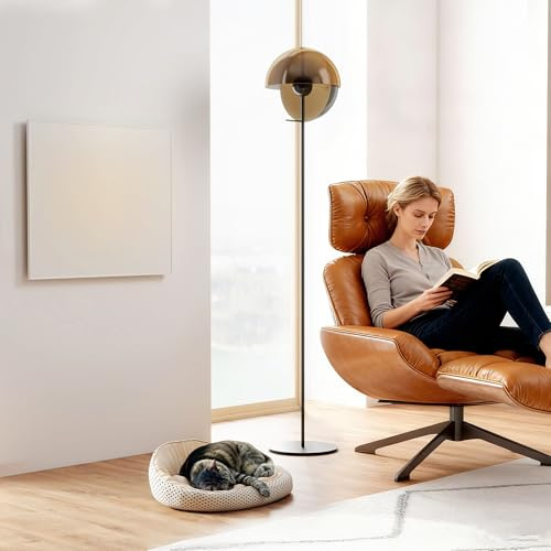HOMCOM Infrarotheizung 400W mit Einstellbarer Thermostat Wandmontage Weiß | 2-4 Min auf Betriebstemperatur, Heizkörper Elektroheizung, Wochentimer, Überhitzungsschutz, Kindersicherung