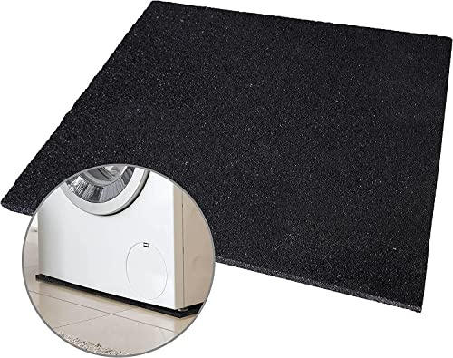 Mario10 Anti-Vibrations-Waschmaschinenmatte, 60x60x1,5 cm.Made in EU. Leicht zuschneidbare geruchsneutrale Antirutschmatte.Die Umweltfreundliche Rubber Mat.