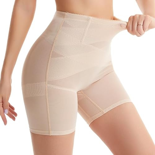 Aullwyr Bauchweg Unterhose Damen - Hoher Taille Miederhose Shaping Shapewear Shorts Body Shaper für Frauen