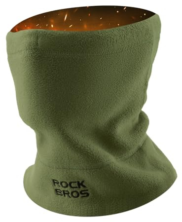ROCKBROS Winter Schlauchschal Herren und Damen – Fleece Halswärmer, Winddichtes Multifunktionstuch als Skimaske, Mütze, Sturmhaube für Skifahren, Motorrad, Laufen, Radfahren, Outdoor