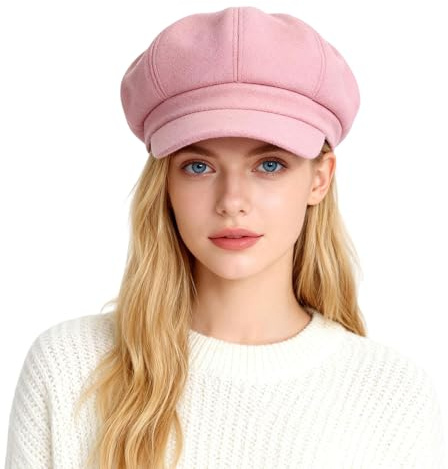 Idopy Damen Retro Peaked Ivy Newsboy Paperboy Baker Boy Beanie Gatsby Cabbie Painter Cap Hüte