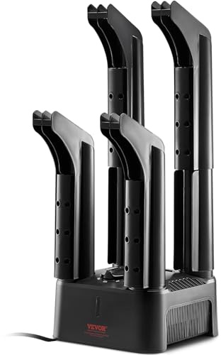 VEVOR abnehmbarer 4 Röhren Schuhtrockner mit Timer, 200 W Stiefelwärmer/-trockner mit Wärmegebläse