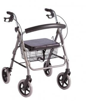 Trendmobil Leichtgewichtrollator LR 56 nur 6,7 kg Rollator inkl. Korb und Stockhalterung - Pannensichere PU Bereifun