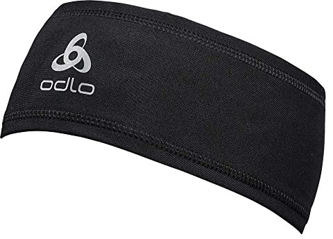 Odlo Stirnband für Damen und Herren Polyknit Warm | Schwarz | Einheitsgröße | Winter Stirnband Sport | Headband