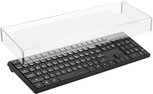 TOPBATHY Tastaturschutz Aus Transparentem Acryl Für 104/87 Tasten Tastaturen wasserdichte Staubschutzhaube Für Büro Und Zuhause