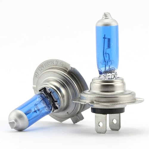 Krtopo H7 100W Auto Lampe Xenon Gas Halogen Lampe 12V Super Hell | Nebelscheinwerfer Xenon HID Birne Weiß