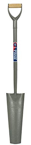 Spear & Jackson 2154HK 16 Drainagespaten aus Rohrstahl – Robuster Kohlenstoffstahl, pulverbeschichtet, ergonomischer Stiel, ideal für schmale Gräben, Drainagen, Rohr- & Kabelverlegung