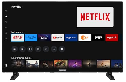 TELEFUNKEN Fernseher 32 Zoll Smart TV (HD-Ready, HDR, Triple-Tuner, 6 Monate HD+ inkl.) XH32TO750S