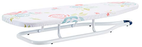 Amazon Basics Tisch-Bügelbrett, 77 x 29 cm, Weiß, Geblümt