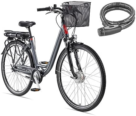 TELEFUNKEN E-Bike 28 Zoll Fahrrad für Damen & Herren | Pedelec Citybike mit 7-Gang Nabenschaltung | Rücktritt | Elektrofahrrad 250 W Frontmotor | 536,5 Wh Li-Ion-Akku | EBike Multitalent RC657