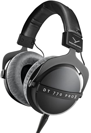 beyerdynamic DT 770 PRO X Studio-Kopfhörer, Recording & Monitoring, 48 Ohm | Bewährte DT 770 Klangsignatur, STELLAR.45-Treiber, 2 Kabel, Made in Germany, geschlossene Bauweise