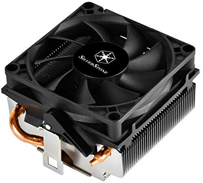 Silverstone Technology SST-KR01 - Kryton CPU Kühler, Low Profile, Slim 80mm PWM Lüfter, 54mm Höhe, AMD Sockel AM2/AM3/AM4/FM1/FM2