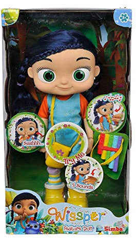Simba 109358495 Wissper 109358495-Wissper Funktionspuppe, 34 cm, bunt