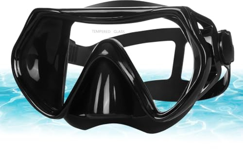 AOOSA Taucherbrille Erwachsene Teenager, Diving Goggles für Herren Damen, Tauchmaske mit 180° Panorama HD Anti Nebel Anti-Leck Verstellbares Silikonband Tauchermaske für Tauchen Schnorcheln Schwimmen