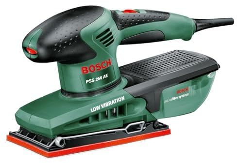 Bosch Schleifmaschine PSS 250 AE (250 Watt, Schwingkreis 2 mm, Schleiffläche 167 cm2, im Koffer)