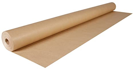 Clairefontaine 595771C - Rolle Kraftpapier 60g, 50x1m, gerippt, für Verpackungen und DIY, lange Breite für Profis geeignet, Braun, 1 Stück