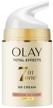 Olay Total Effects 7 In 1 Moisturiser Touch of Max Factor Foundation 50ml - Medium Skin
