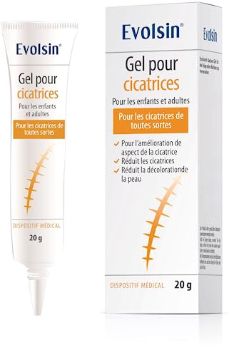 Evolsin® Narbengel für Kinder & Erwachsene – Narbensalbe reduziert die Sichtbarkeit von Narben und verringert Gewebespannung & Juckreiz – Narbencreme für Narben aller Art (20 g)