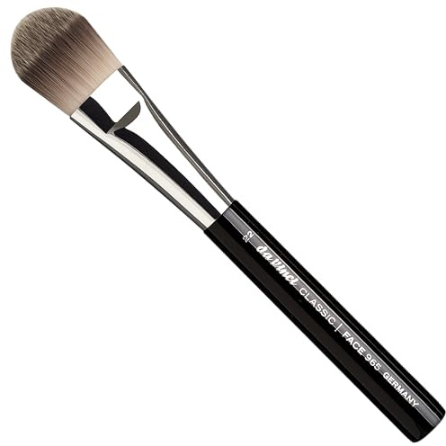 da Vinci, CLASSIC Foundationpinsel, feine Kunstfasern, Gleichmäßiges Auftragen, Makelloser Teint, Profi Foundationpinsel, vegan, Kunstfaser, Gr.22, Handmade in Germany, 1 Stück
