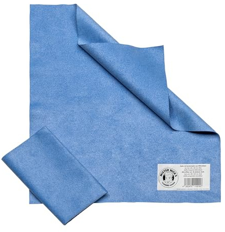 Mister Nick's Auto- & Fensterleder aus Mikrofaser XXL, 2er - super saugstark - saugt Wasser von Allen Oberflächen ist extra weich und reinigt kratzfrei alle Oberflächen
