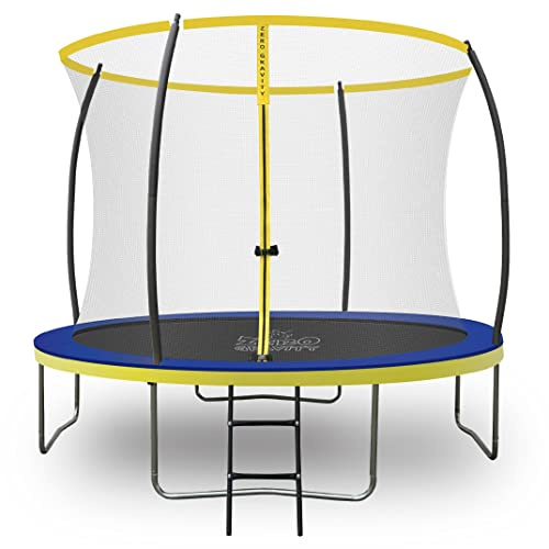Zero Gravity Trampolin Outdoor Ø 183/244/305/366/427 cm, TÜV GS, Smartes Klappnetz für schnellen Auf- und Abbau, Outdoor Trampolin Komplett-Set inkl. Leiter, Aufbauvideo, Ultima 4