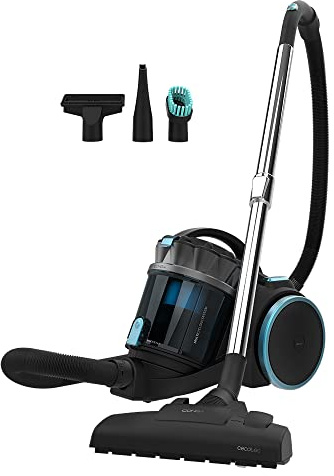 Cecotec Bodenstaubsauger ohne Beutel Conga Rockstar Multicyclonic XXL, 4L | 800 W, Multizyklon, 20 KPa, Kapazität, Hochleistungsfilter, Teleskopmetallrohr, Aktionsradius 9m, Schwarz