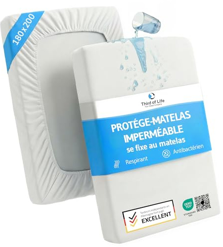 Matratzenschoner 180x200 wasserdicht, Atmungsaktive Matratzenauflage 180x200cm, Anti-Milben Matratzenbezug, Inkontinenzunterlage wasserdicht, Idealer Matratzen-Schutz, Matratzen-Topper für Allergiker