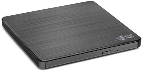 Hitachi-LG GP60 External DVD Drive, Slim Portable DVD Burner/Writer/Player for Laptop, Windows and Mac OS Compatible, USB 2.0, 8x Read/Write Speed - Black