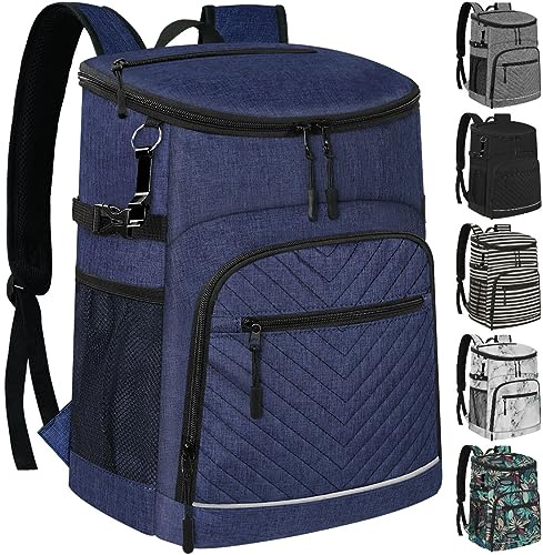 Thermo-Rucksack, isoliert, auslaufsicher, wasserdicht, Kühltasche, 30/45 Dosen, große Kapazität, leicht, für Reisen, Camping, Strand, Kühltasche für Männer und Frauen