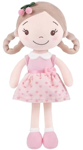 GAGAKU Weiche Plüsch-Babypuppe für Mädchen (12 Zoll) – Mein erstes Babypuppengeschenk für 1-jährige Mädchen, Kleinkinder und Säuglinge, maschinenwaschbares Stoffpuppenspielzeug