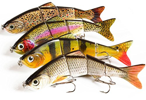 ELBFANG Jerkbait Sets – Hechtköder für Raubfisch | Jerk Wobbler für Hecht, Zander & Barsch | Realistisches Jerkbait Kunstköder Set